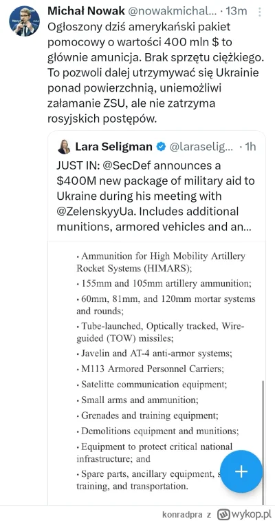 konradpra - https://x.com/nowakmichal11/status/1848344905283682583?t=msZnwhYug8P6OgjX...