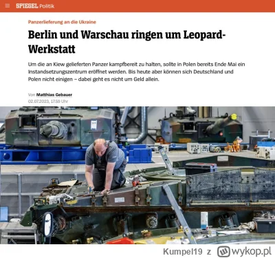 Kumpel19 - Berlin i Warszawa nie mogą dojść do porozumienia w sprawie naprawy czołgów...