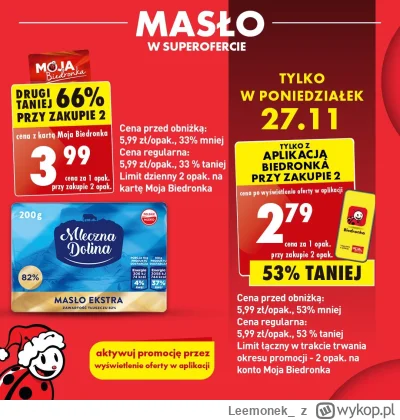 Leemonek_ - Ta dzisiejsza oferta w biedrze to jakiś żart XD
Cena po WYŚWIETLENIU ofer...