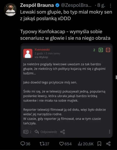 placebo_ - @Xvenowski jesteś sławny, ale ja z takiej sławy bym się nie cieszył #neuro...