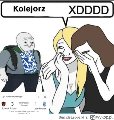 SuicideLeopard - Popełniłem mema
Napracowalem się jak Lech we wczorajszym meczu
#mecz...