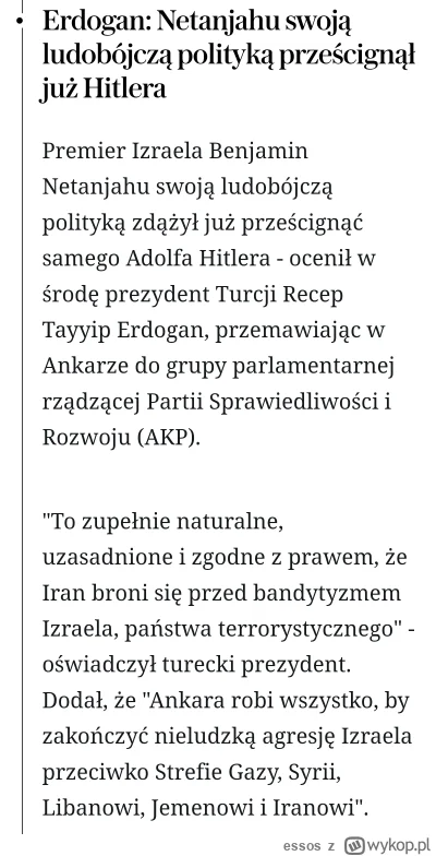 essos - Szkoda ze bycie hitlerem zgodnie z interesem usa jest bezkarne

#iran #izrael...