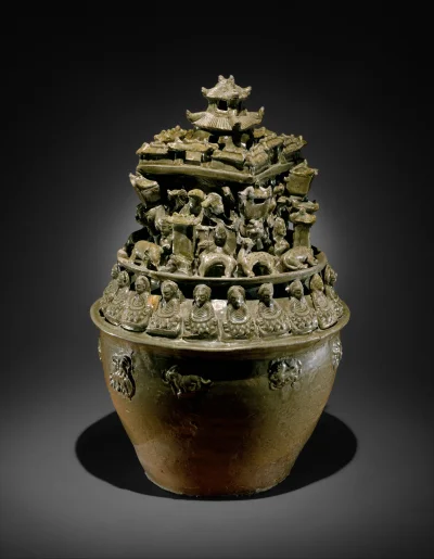 Loskamilos1 - Ta pięknie rzeźbiona urna pogrzebowa powstała około III wieku w Chinach...
