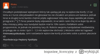 boguslawlicencyjny - @swiezychleb: XDDDD wypisz wymaluj wykopkowi konfiarze

zaraz si...