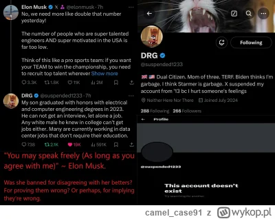 camel_case91 - FREE SPEECH xD
SPOILER
#elonmusk #trump #twitter #afera