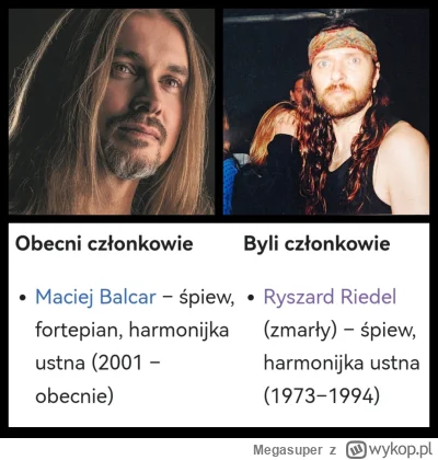 Megasuper - Co ciekawe Maciej Balcar jest już dłużej wokalistą dżemu niż był nim Rysi...