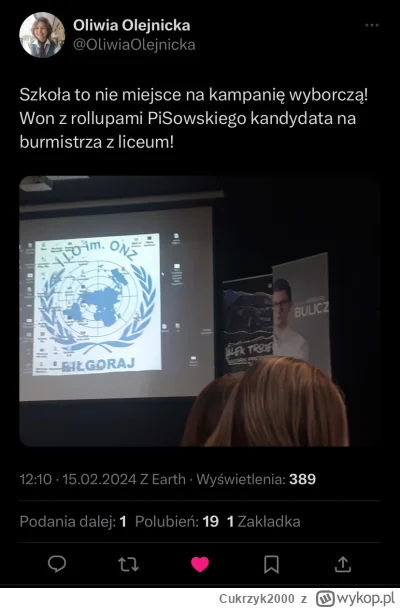 Cukrzyk2000 - Znalezisko: Kandydat PiS na burmistrza Biłgoraja promuje się w szkole

...