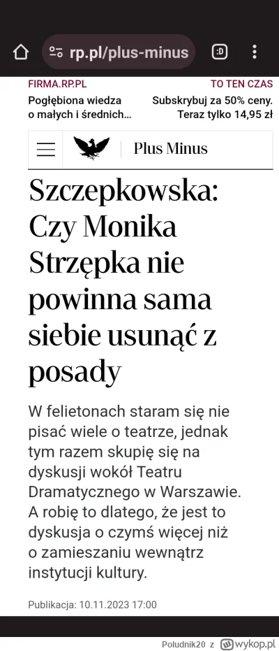 Poludnik20 - #warszawa #teatrdramatyczny #teatr #monikastrzepka