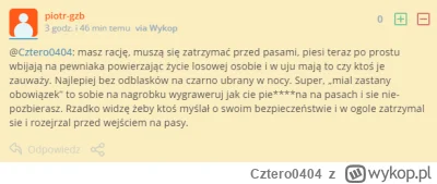 Cztero0404 - O nie! Następny oburzony wielki pan kierowca święta krowa drogowa @piotr...