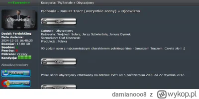 damianooo8 - #janusztracz #tracz #torrent #torrenty

I za to pokochałem torrenty. Po ...