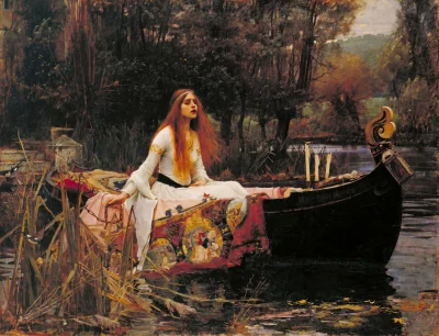 GrimesZbrodniarz - "Pani z Shalott" John William Waterhouse

#malarstwo #obrazy #sztu...