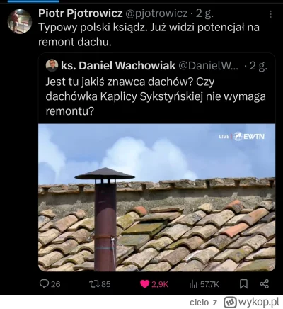 cielo - Wiem że w gorących jest podobny wpis, ale tu śmieszy podwójnie bo sam ksiądz ...