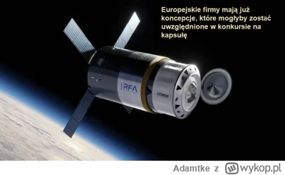 Adamtke - Europa opracuje komercyjną kapsułę kosmiczną.

W ramach konkursu Europejski...