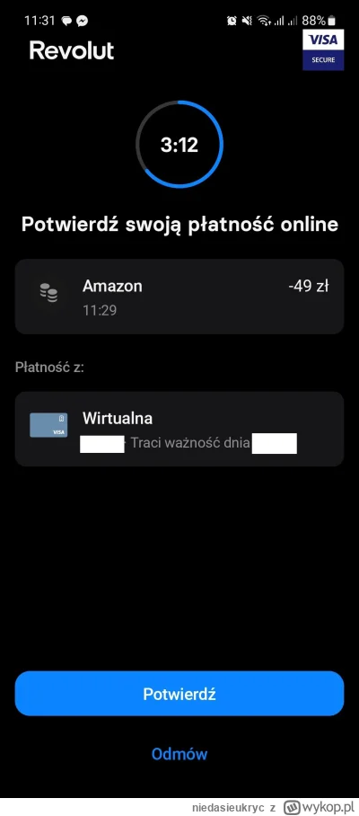 niedasieukryc - Czy w tym momencie zostanie pobrana opłata 49zł? Potrzebuję okresu te...