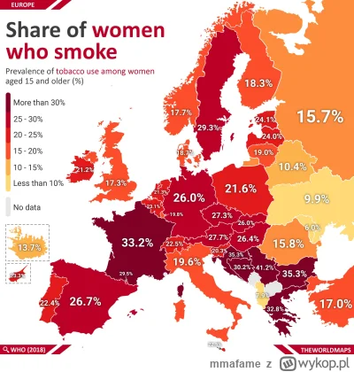 m.....e - rośnie tylko wśród kobiet
dane z 2019 roku
mężczyźni 31%
kobiety 22%

dane ...