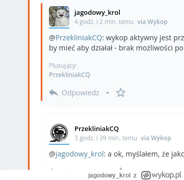 jagodowy_krol - @PrzekliniakCQ: tak, ale to jest lużna współpraca :) 

Dzień dobry pa...