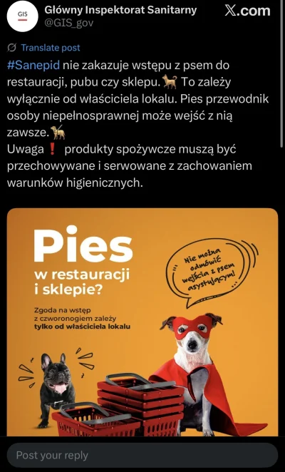 KRCZVSK - Dlaczego niektórzy nie rozumieją, że opiekun psa w sklepie i transporcie pu...