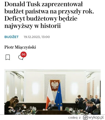 codeq - Spokojnie, d3ficyt będzie jeszcze większy niż planował pis

"Gabinet Donalda ...