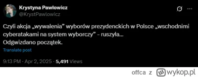 offca - martwię się o panią Krysię
wczoraj zatweetowała bez błędu interpunkcyjnego

#...