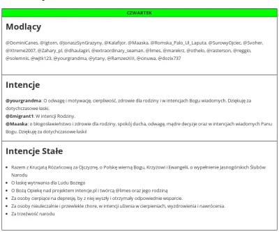 dendrofag - @DominiCanes, @Igtorn, @JonaszSynGrazyny, @Kalafijor, @Maaska, @RomskaPal...