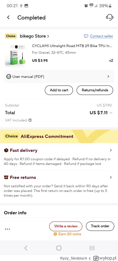 RyzySledziuch - @STALKER kupowałem stąd, ale pewnie są tańsze oferty
https://a.aliexp...