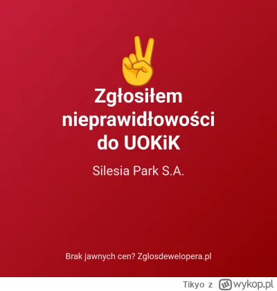 Tikyo - #nieruchomosci #pyskowice 


Agresywna reklama na Facebooku inwestycji https:...