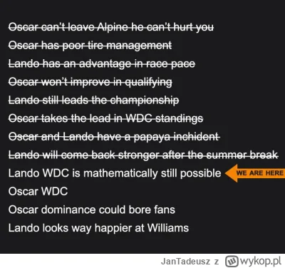 JanTadeusz - #f1 rozklad jazdy znany od roku