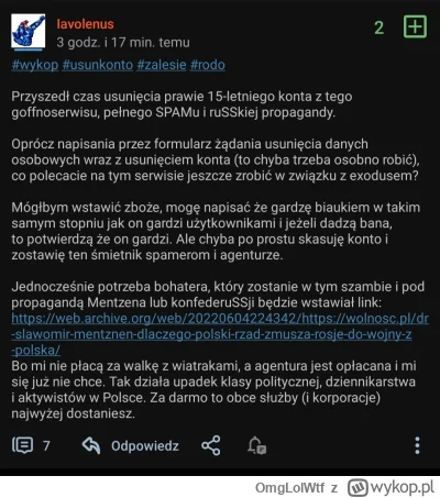 OmgLolWtf - @Iavolenus Ja nadal czekam. Nadal pamiętam. Odliczam dni. Mam nadzieję na...