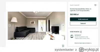 systemluster - "Ja tego mieszkania nie sprzedam taniej... nie będę chciał sprzedać......