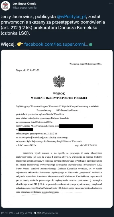 Kempes - #prawo #bekazpisu #bekazlewactwa #polska #wpolityce

Na stawiane zarzuty to ...