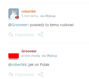 robertkk - Groover fajnie się wczoraj wyłożył broniąc ruska na portalu i samemu piszą...