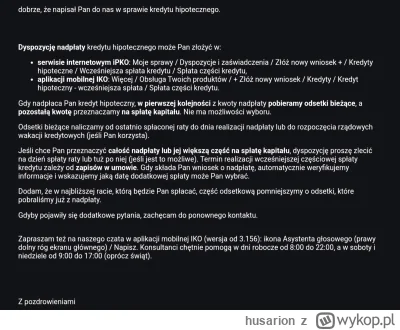 husarion - @sylwek2k @A330 odpowiedź z PKO w sprawie nadpłat