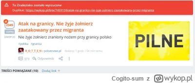 Cogito-sum - Moderacja wywaliła gorące znalezisko(prawie 2500 wykopów w ciągu niecały...