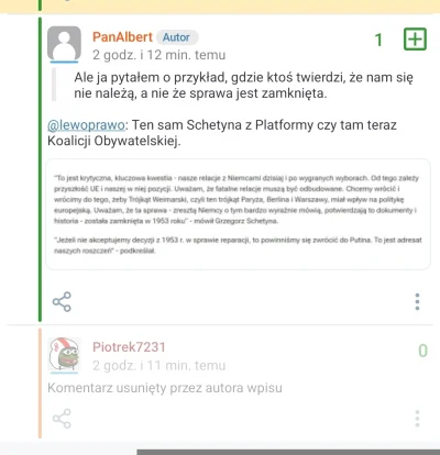 Piotrek7231 - #bekazprawactwa #bekazpodludzi 
@PanAlbert 
Naprawdę pecie usunąłeś mój...
