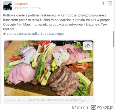 B12477 - Mistrz kuchni hahahahah #raportzpanstwasrodka 
Prezes na wykopie to jak Lesz...