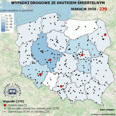 Salido - Minął 54. (z 73) dzień wakacji. 

W ciągu ostatniej doby miało miejsce 5 wyp...