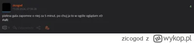 zicogod - jest jak jest
#ufc