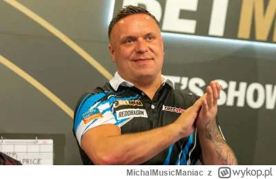 MichalMusicManiac - #dart dzis najbardziej podobał mi się Gerwyn van Gerwen