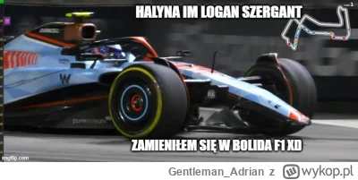 Gentleman_Adrian - #f1 Piękna reklama Gulfa Logan Sierżant