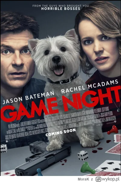 MoraK - Dzień dobry :)
Dziś o 20:00 odpalam film pt. Game Night, samotnych i chętnych...