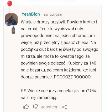 anoysath - I to jest konkretna recenzja, a nie piętnaście akapitów o różnicach w odmi...