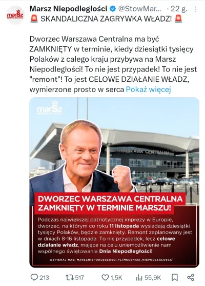 Turin89 - Ale te remonty bolą polskich 'patriotów'
Bo, albo to pociąg nie dojedzie, a...