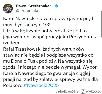 badreligion66 - #polityka Gdy drugi dzień tłumaczysz się z postulatu swojego kandydat...