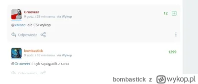 bombastick - >2k plusów. Jesteś sławny @okonek812

@Grooveer: twoja akrobatyka też si...
