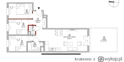 krukennn - Co myślicie o takim układzie mieszkania? #nieruchomosci