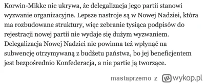 mastaprzemo - Jak na razie to jest słowo przeciwko słowu 
Wiceprezes Nowej Nadziei po...