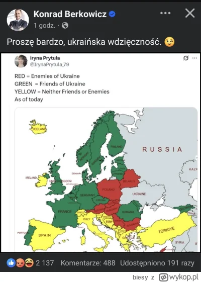 biesy - Ja rozumiem, że konfa i brązowy zawdzięczają wynik wyborów grając na antyukra...