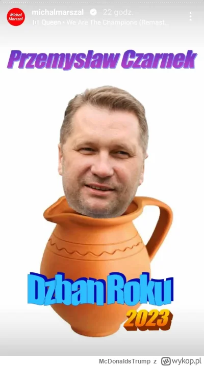 McDonaldsTrump - @radkoski: Dzban dziesięciolecia - dwukrotny laureat prestiżowej Nag...