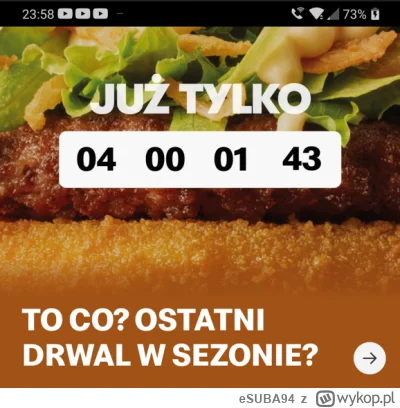 eSUBA94 - zostały tylko 4 dni
marcinku przygotuj zamrażarkę

#mocnyvlog