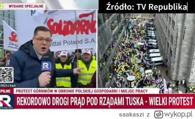 saakaszi - Dziennikarz republiki chyba nie ogarnął że jest już na żywo, co za sponta...